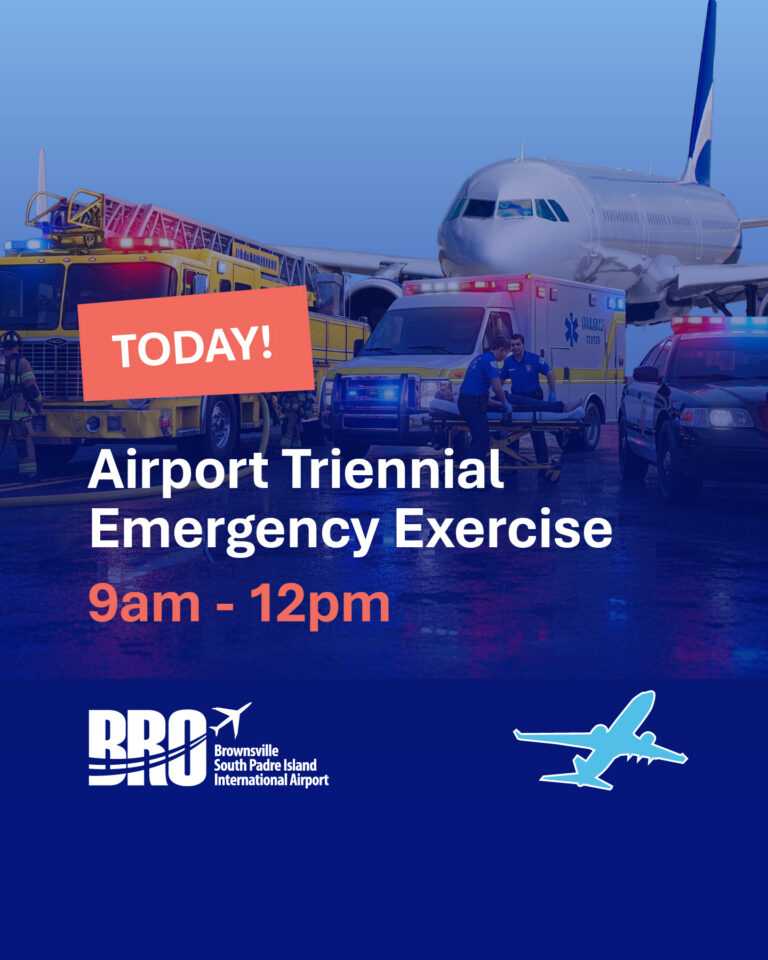 BRO Announces Planned Triennial Airport Emergency Exercise